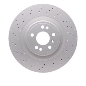 Mercedes-Benz GLE300D Brake Rotor (1) - Front - R1 Concepts - Drilled Carbon Alloy GeoMET - `12-`19